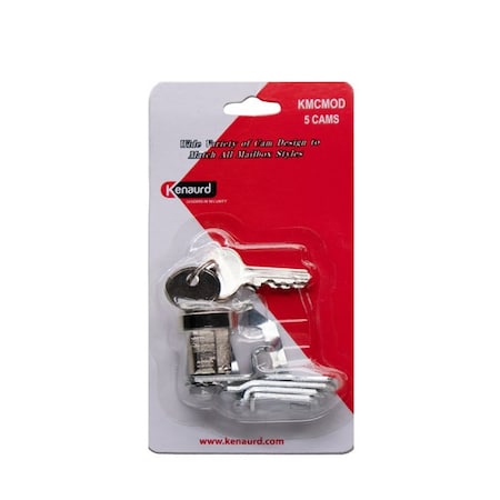 Kenaurd Kenaurd: Universal Exterior - Multi-Cam Mailbox Lock - Bright Nickel Finish (US14) KMCMOD